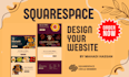 create squarespace ecommerce website with custom design