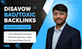 decrease the moz spam score and disavow spammy links from the website