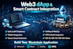 develop web3 dapp and integrate blockchain smart contracts