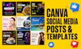 design custom social media posts and canva templates