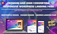 design wordpress responsive landing page and clickfunnels landing page