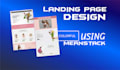 do custom landing page design development next js mern stack