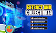 do webscraping, data mining, extraction and data collection