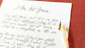write your love letter in calligraphy