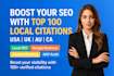 build accurate USA, UK, ca, and au local citations to boost your local SEO