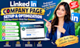 setup optimize your linkedin company business page