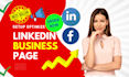 setup optimize linkedin business page for brand growth