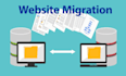 transfer website,  domain, database