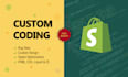 do shopify code custom coding