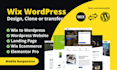 do wix website design and wix website redesign