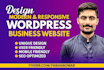 make a business wordpress website in 12 hours