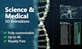 create a science and medical animation with visual effects