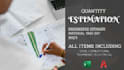 do estimation, material takeoff as per drawings and design