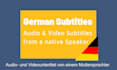 add german subtitles to your video