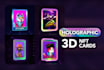 create unique holographic 3d nft cards, trading card