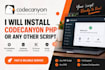 install PHP scripts, codecanyon scripts and fix errors
