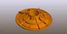 create 3d model form 2d cad and sketch or diagram for injection molding machine