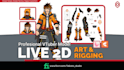 do character anime manga live 2d vtuber, facerig