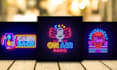 do neon logo podcast cover art