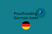 proofread your german text