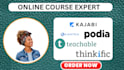 create thinkific, kajabi website, teachable, online course website podia