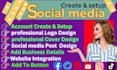 create all social media account facebook marketing any