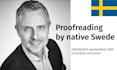 do a professional proofreading and edit of your swedish text