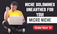 do profitable micro niche research and keyword research