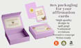 design a beautiful box packaging for your affirmation or oracle cards