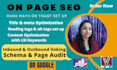 do monthly wix on page SEO and technical audit, search console error fix