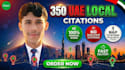 do top 350 live uae local citations manually