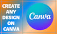 create any design using canva