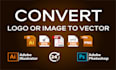 fix, edit, modify, recreate design, vectorize image or  logo to vector ai, eps