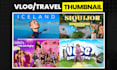 design highly clickable vlog and travel youtube thumbnails