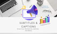 add professional synced subtitles languages and captions