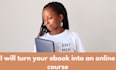 turn your ebook into an online course