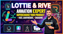 create lottie animation, lottie json and svg animation