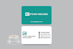 create a print ready minimal business card design