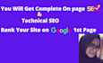 do complete onpage SEO and technical optimization for your wordpress site