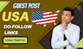 do USA guest post with dofollow SEO backlinks USA guest post