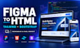 convert figma to responsive HTML with tailwind CSS or bootstrap