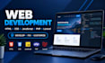 develop or fix your website using HTML CSS javascript PHP
