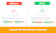 speed up the wordpress website for pagespeed insights