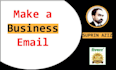 make a business email using zoho or google