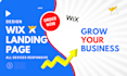 design the finest and unique wix landing page