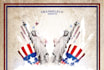 share a 4th of July Party Flyer PSD