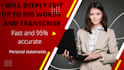 translate and heavily edit any statements