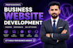 build wordpress website development, design, redesign business wordpress website