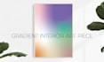 do gradient interior poster or banner art piece