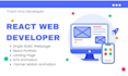 make react next js business portfolio,custom landing webpage